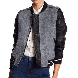 Blank NYC varsity letterman jacket sz small